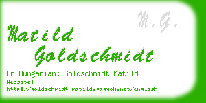 matild goldschmidt business card